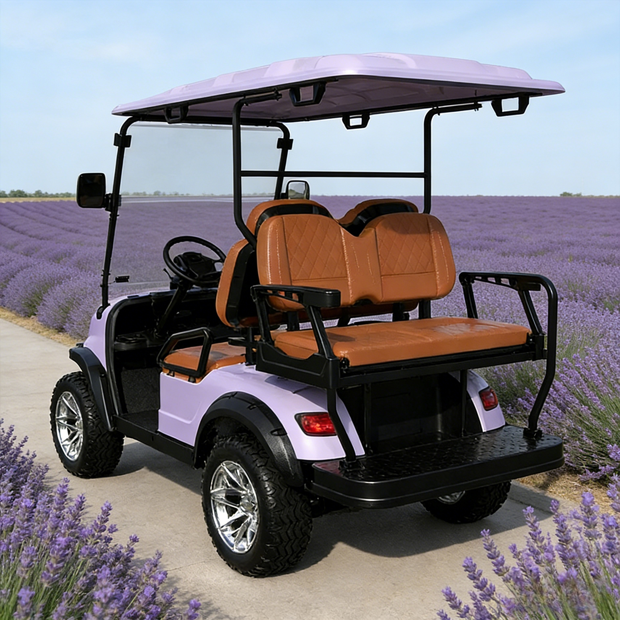 Durable Heavy Duty Steel Chassis Electric Golf Cart for Resort Campus and Factory Use with 70 90km Long Range