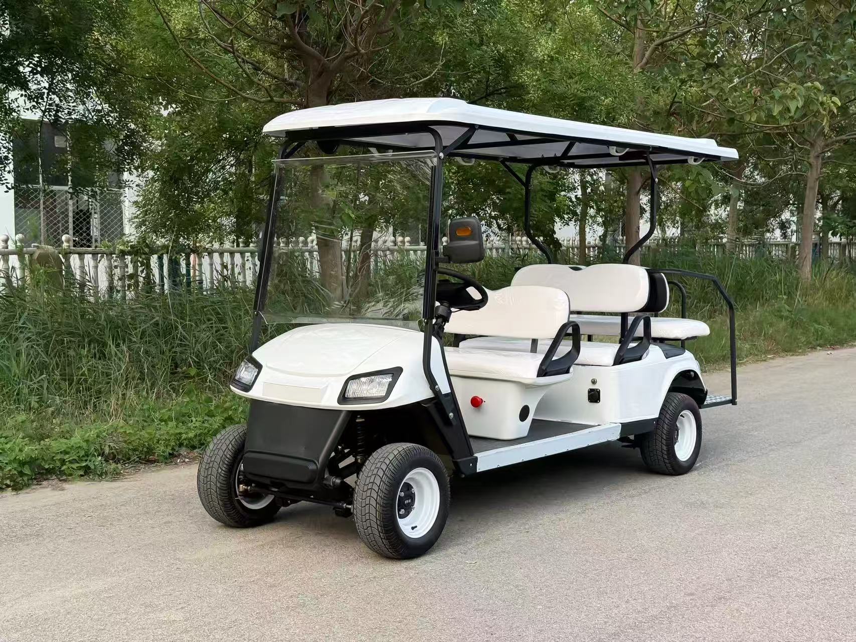 Solar - Powered Marvel: Electric Golf Cart with Foldable Solar Panels