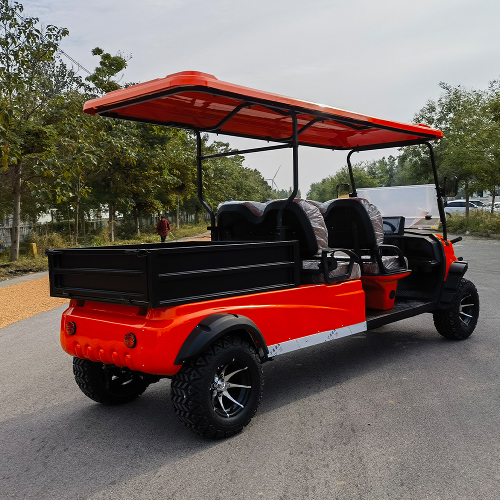 Electric Off-road Golf Cart with Cargo Box CE Certified Lead Acid Battery 30km/h Speed 90km Range