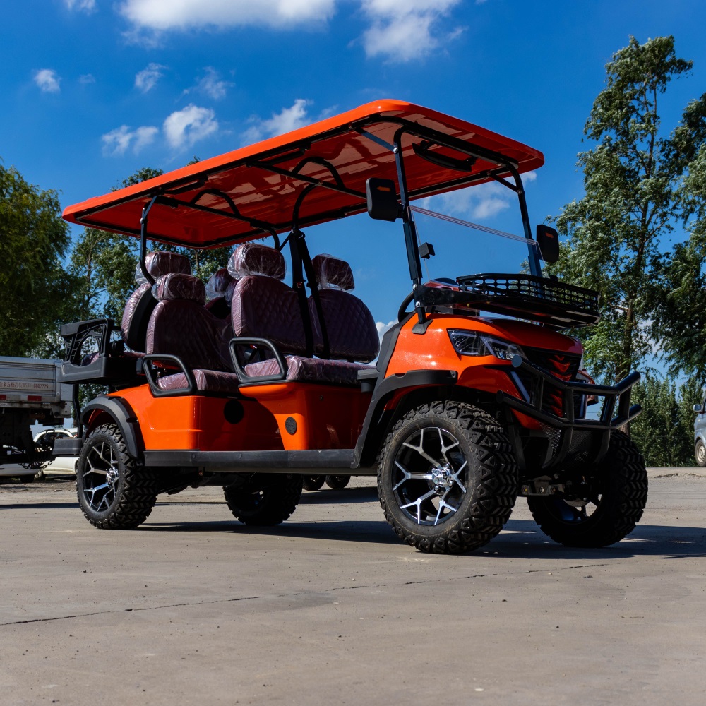 Camp Gas Golf Cart Gas Powered Buggy 8 Seater 6+2 Club Car Gasoline Golf Car for Resorts Hotel