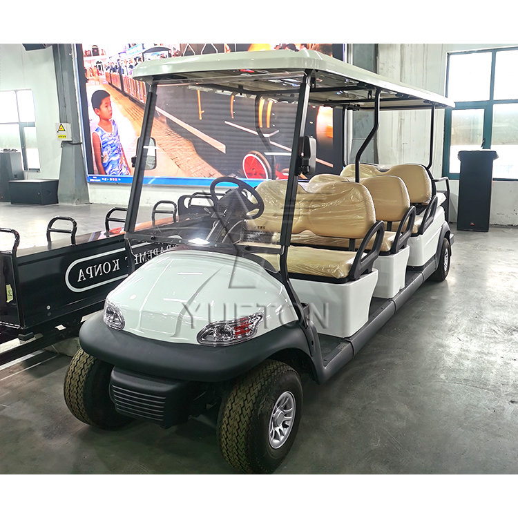 Factory Direct Price Battery 8 Seats Luxury Electric Sightseeing Car Golf Cart Club Car