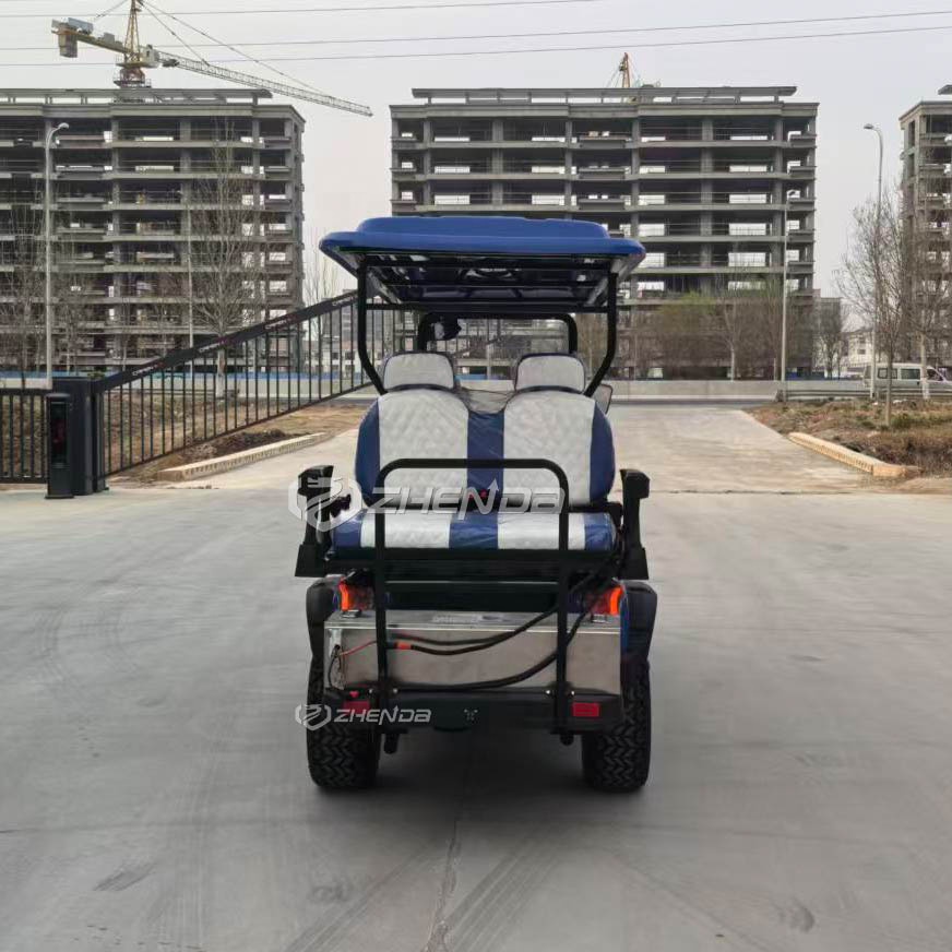 Best Price Golf Buggy Electric Blue Golf Cart 8 Seats Customization Electric Utility Miniature Golf Cart