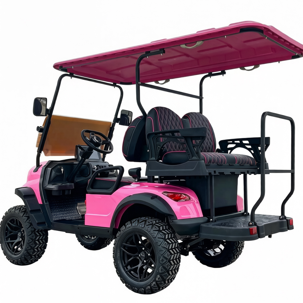 Solar Powered New Electric Golf Cart 48V/72V/48V Lithium Battery 4-seat Sightseeing Global Market Club Car