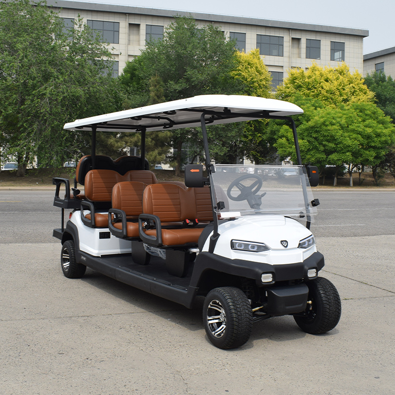 Customizable CE Certificated 8 Seater Electric Golf Cart Buggy with Lithium Battery | Resort &amp; Hotel Shuttle Car for Sale