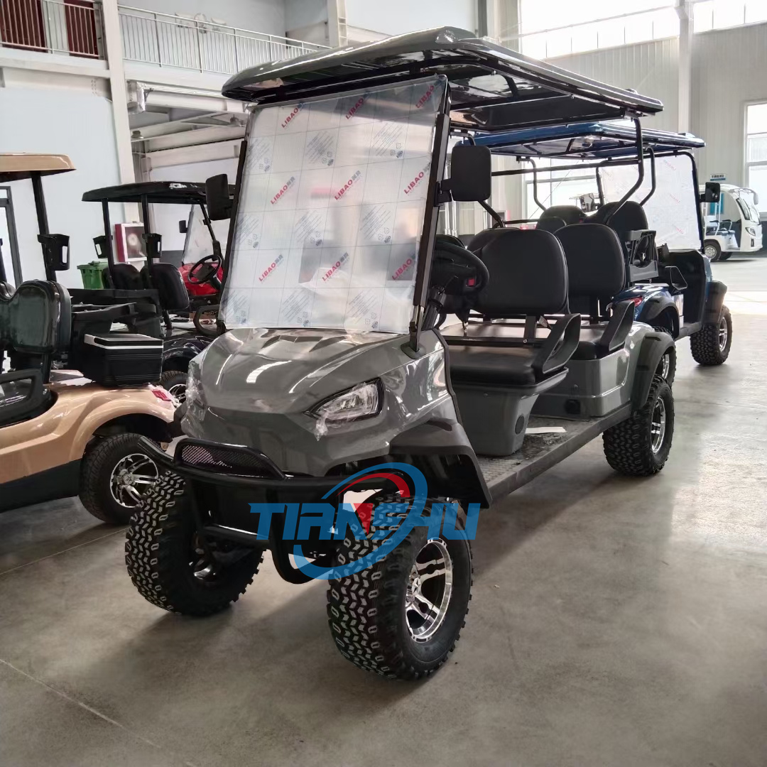 Popular Golf Cart 4 Seat Airport Restaurant Are Passenger Shuttle Bus Tourist Sightseeing Car