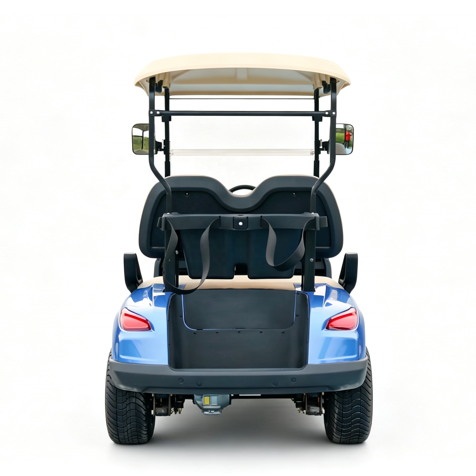 New Minimalist Design 2-person Blue Electric Golf Cart with Customizable CE Certification Suitable for Off-road Golf Courses