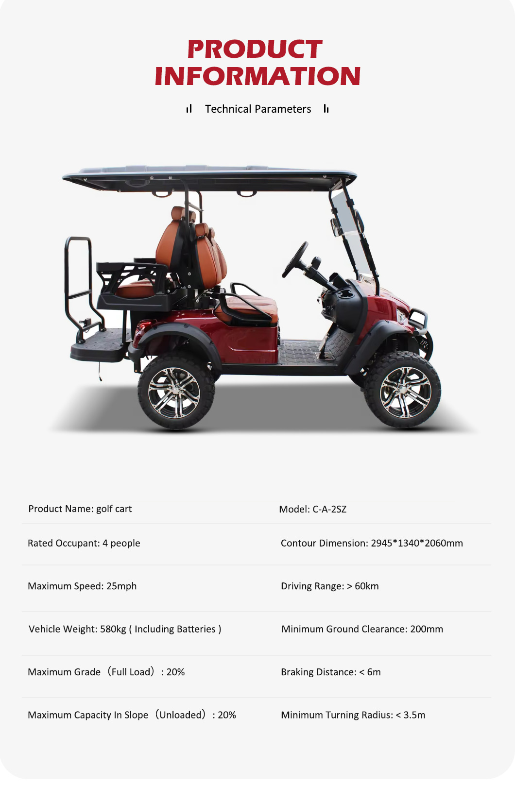 Electric Golf Cart View 3