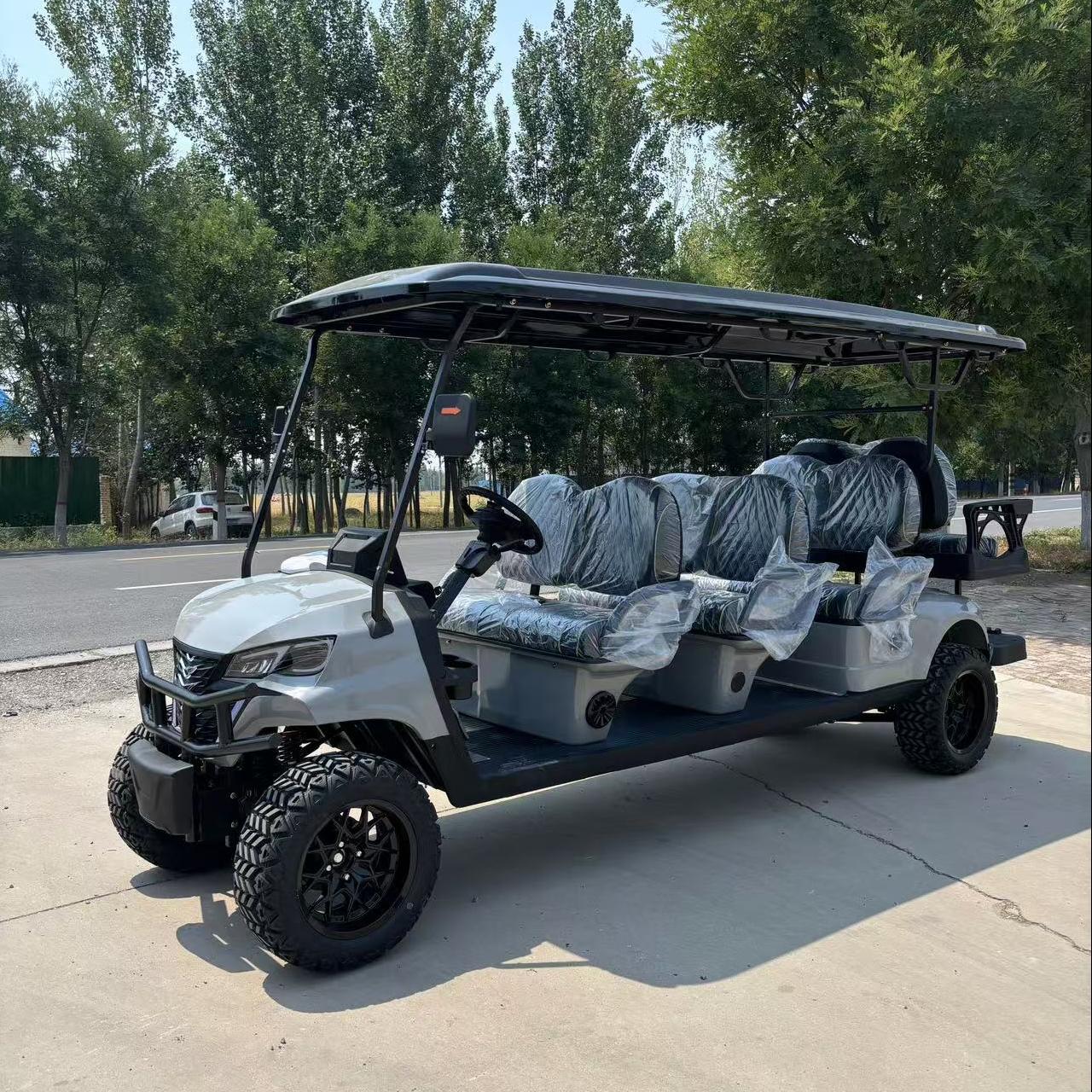 Mini Luxury Cheap 4 6 8 Seats Antique Electric Classic Golf Cart for Wedding Resort Hotel