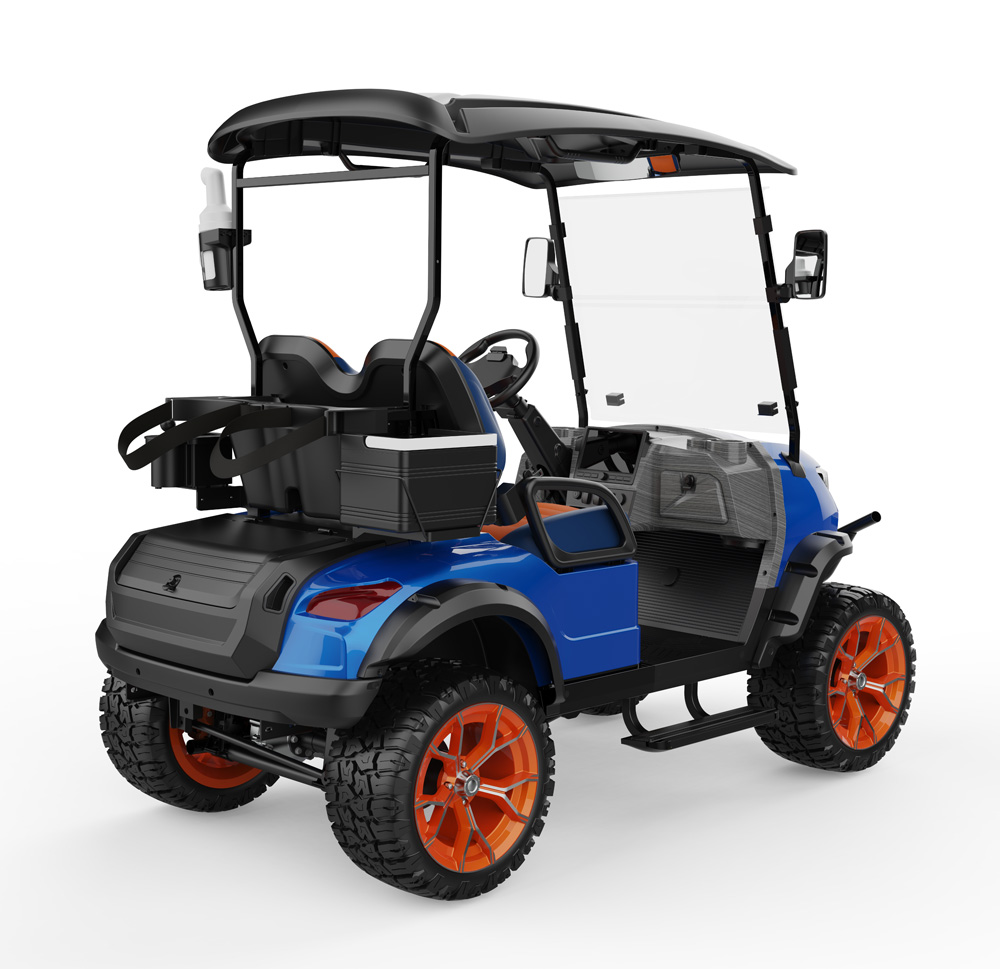 Manufacturer Lithium Battery Golf Buggy With Low Noise &amp; Fast Charging 2 Seater Golf Cart For Golf Resort/Residential Service