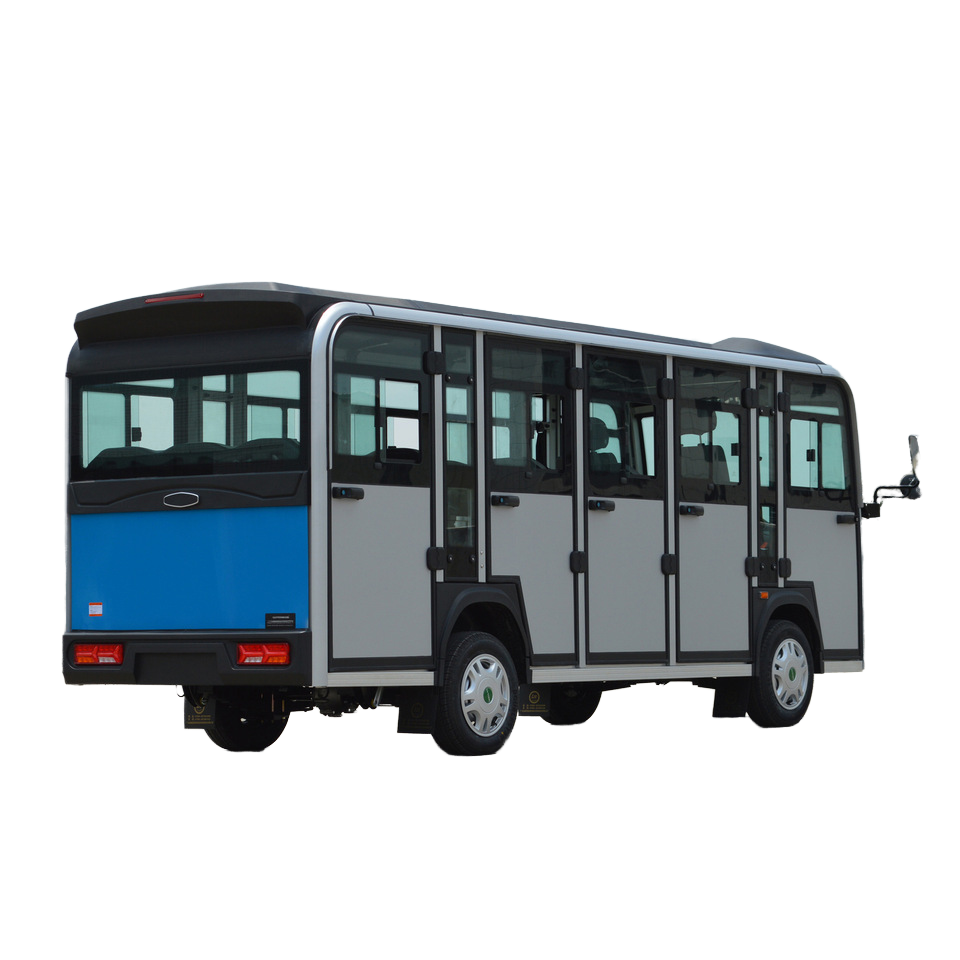 Hot Selling Parison Classic Blue 14-seats Electric Sightseeing Bus &amp; Golf Carts for City Tourist