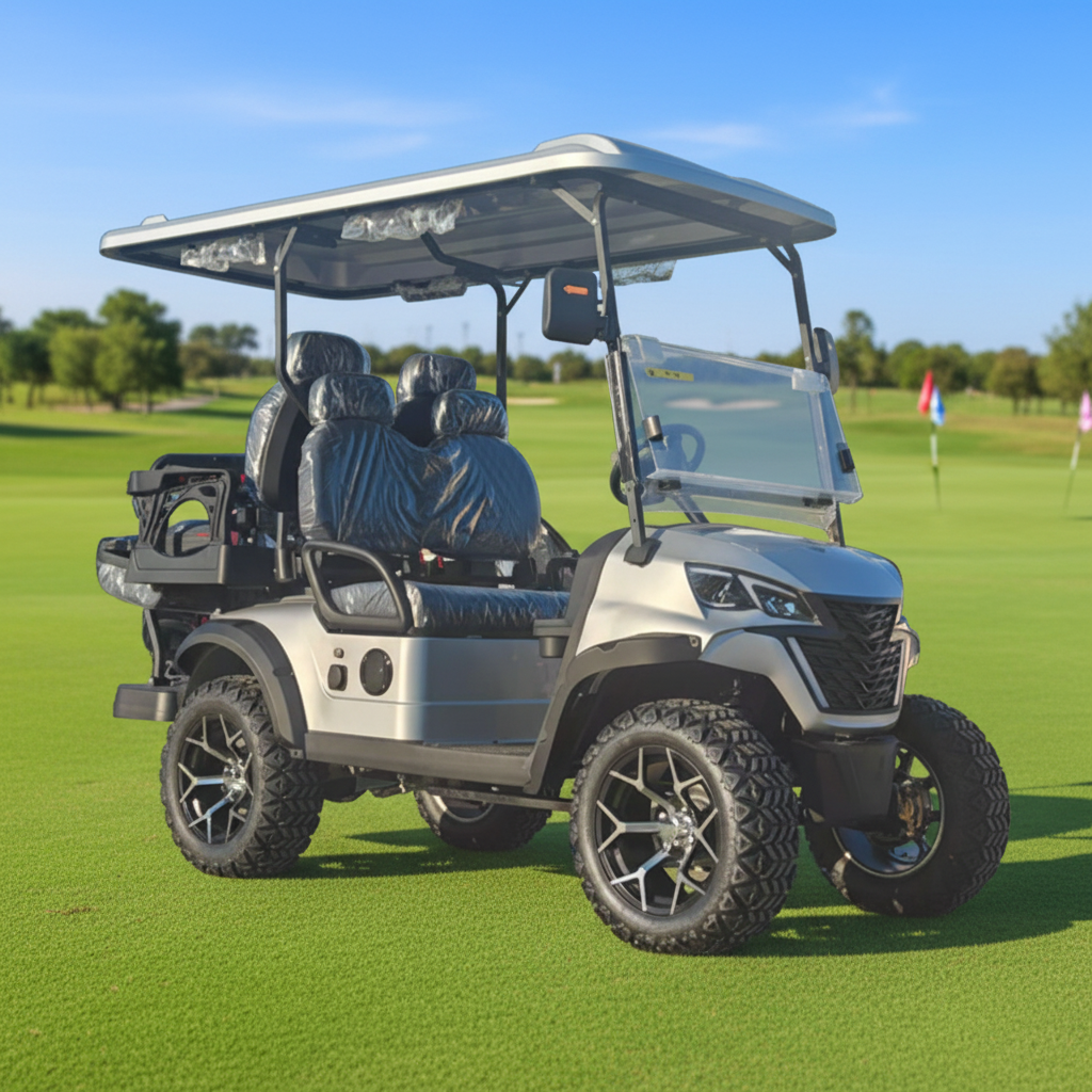 5-6Seater Freight Golf Cart Customized Autonomous Driving Golf Buggy 72V Lithium Battery