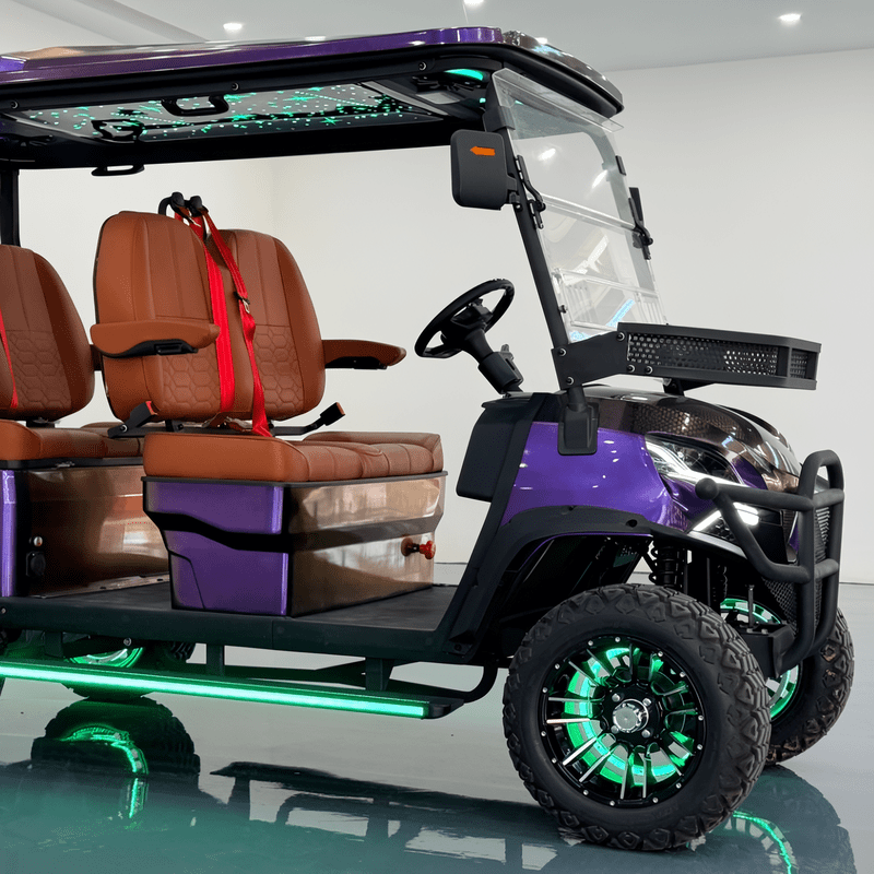Luxury Design Off-road Electric 4 Seater Golf Cart 48v 72v Battery Mini Golf Cart Accept Customization
