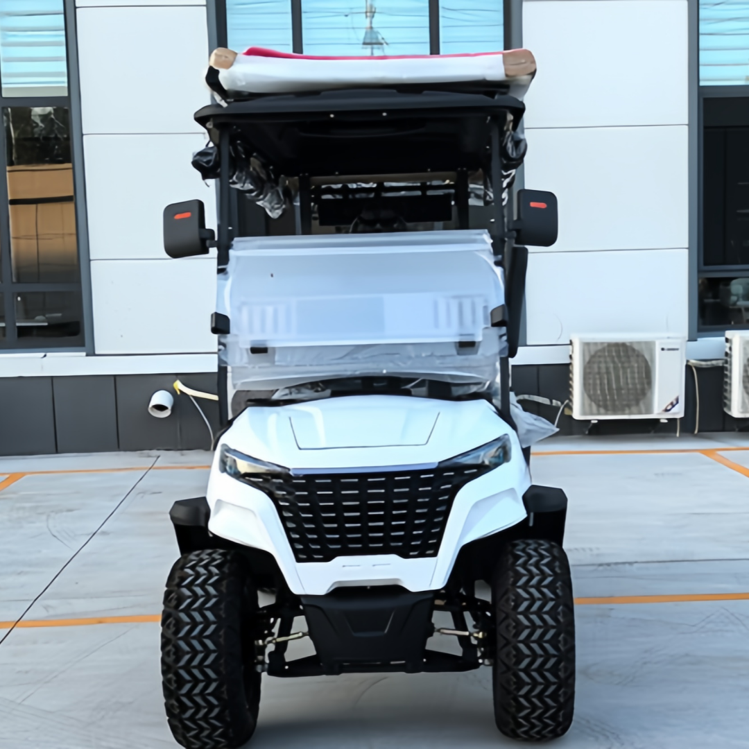 Four Seat Electric Golf Cart Solar Charging Roof 48/60/72V Battery 30-50km/h Speed Quiet Operation Long Range for Resorts
