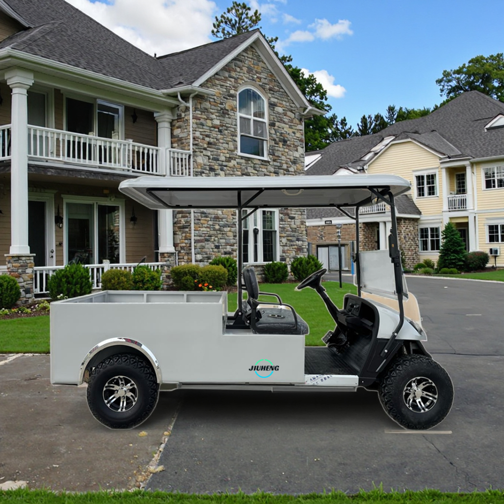 2-Seater Electric Golf Cart with 5kw Weight Metal Steel Sheet Body Lithium Battery Golf Cart Utility Burden Carrier