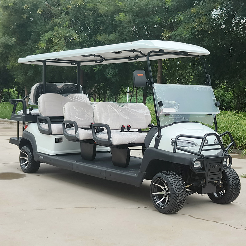 Customizable CE Certificated 8 Seater Electric Golf Cart Buggy with Lithium Battery | Resort &amp; Hotel Shuttle Car for Sale