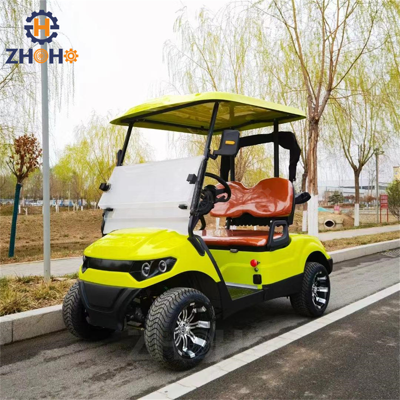 New Hot Sale 2 Seat Electric Golf Cart Mini Club Car Pick up Sightseeing Go Kart