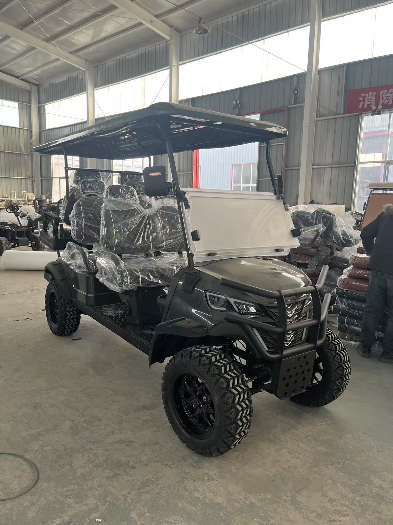WELIFTRICH 2025 New Electric Off-Road Ez Golf Go Truck Golf Cart 5-6 Seats 72V 30-50Km/h 90km Range