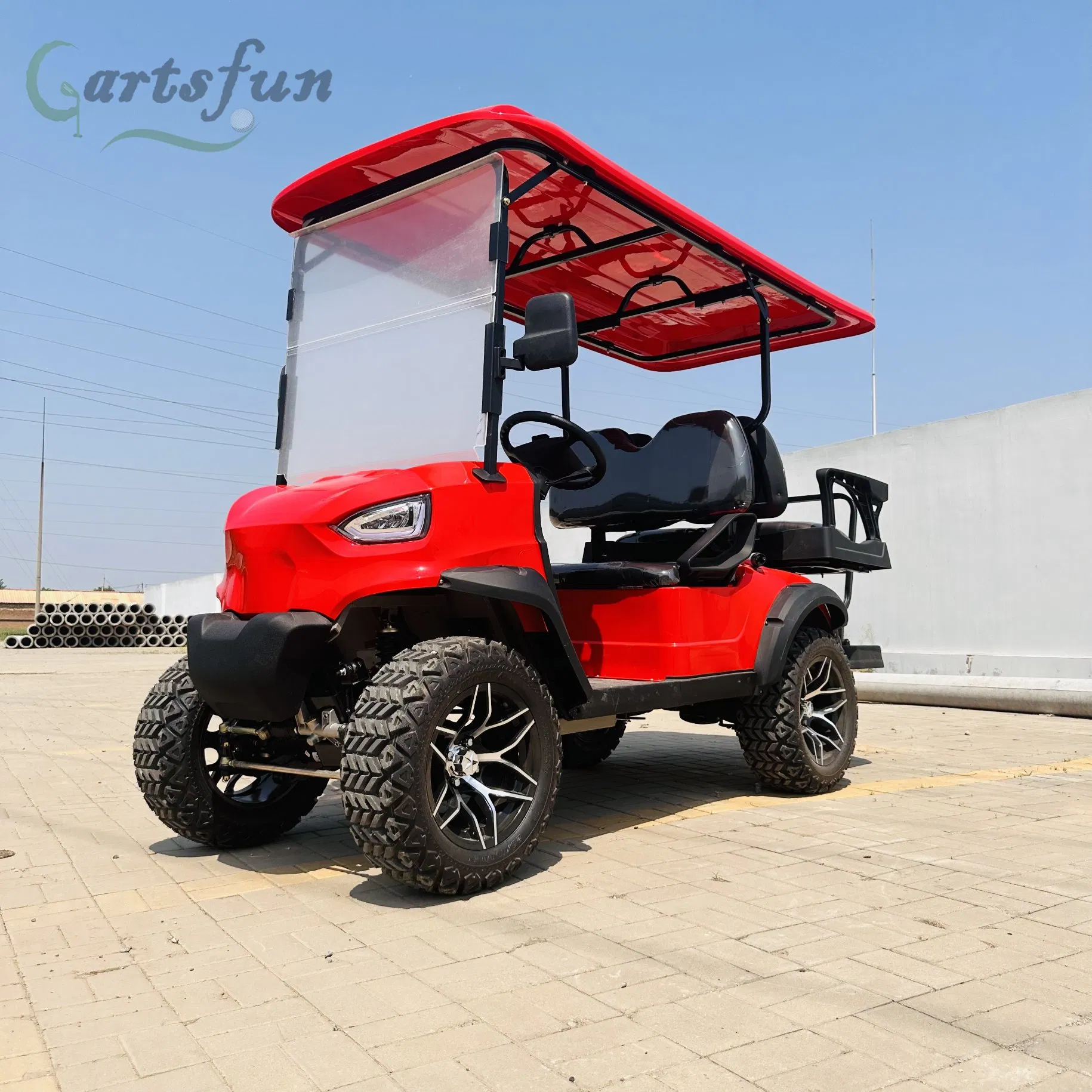 Brand New 6-Seat Gas Golf Cart for Golf Courses, Industrial Parks, and Commercial Parks