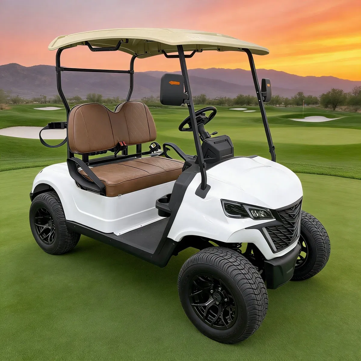 China Wholesale Cheap B+1 Model 2 Seats Electric Lifted Golf Cart for Community
