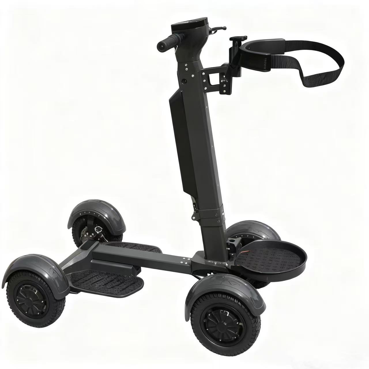 Loyal Electric Four-Wheel Golf Cart Buggy with Solar Power Intelligent GPS Foldable Design Waterproof Features
