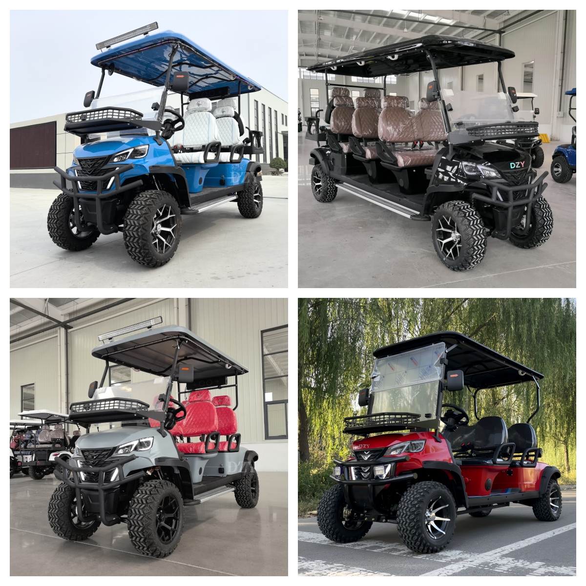 2026 6 Passenger Approved Golf Cart Cargo Low Prices 4+2 Seater Club Car Golf Cart Airport Electric Car