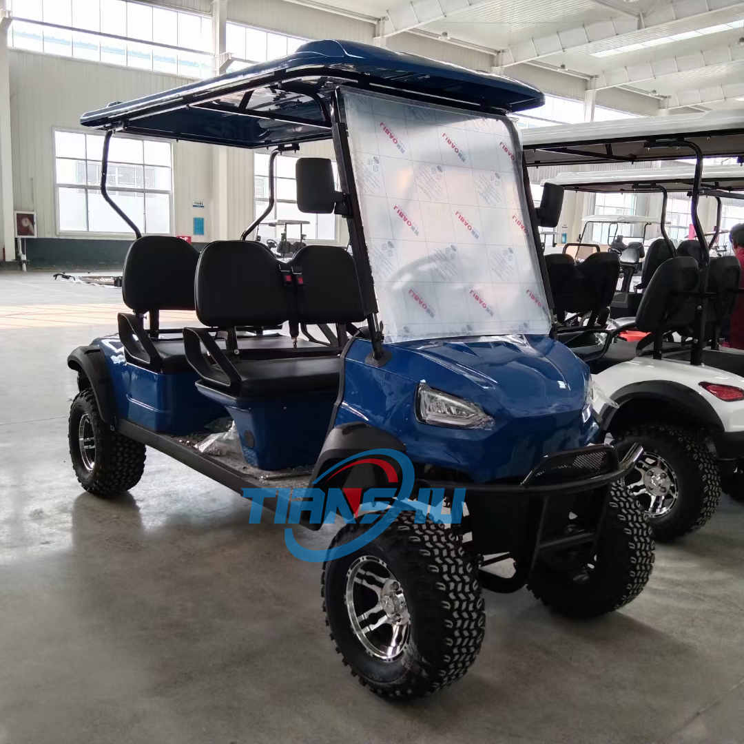 Popular Golf Cart 4 Seat Airport Restaurant Are Passenger Shuttle Bus Tourist Sightseeing Car