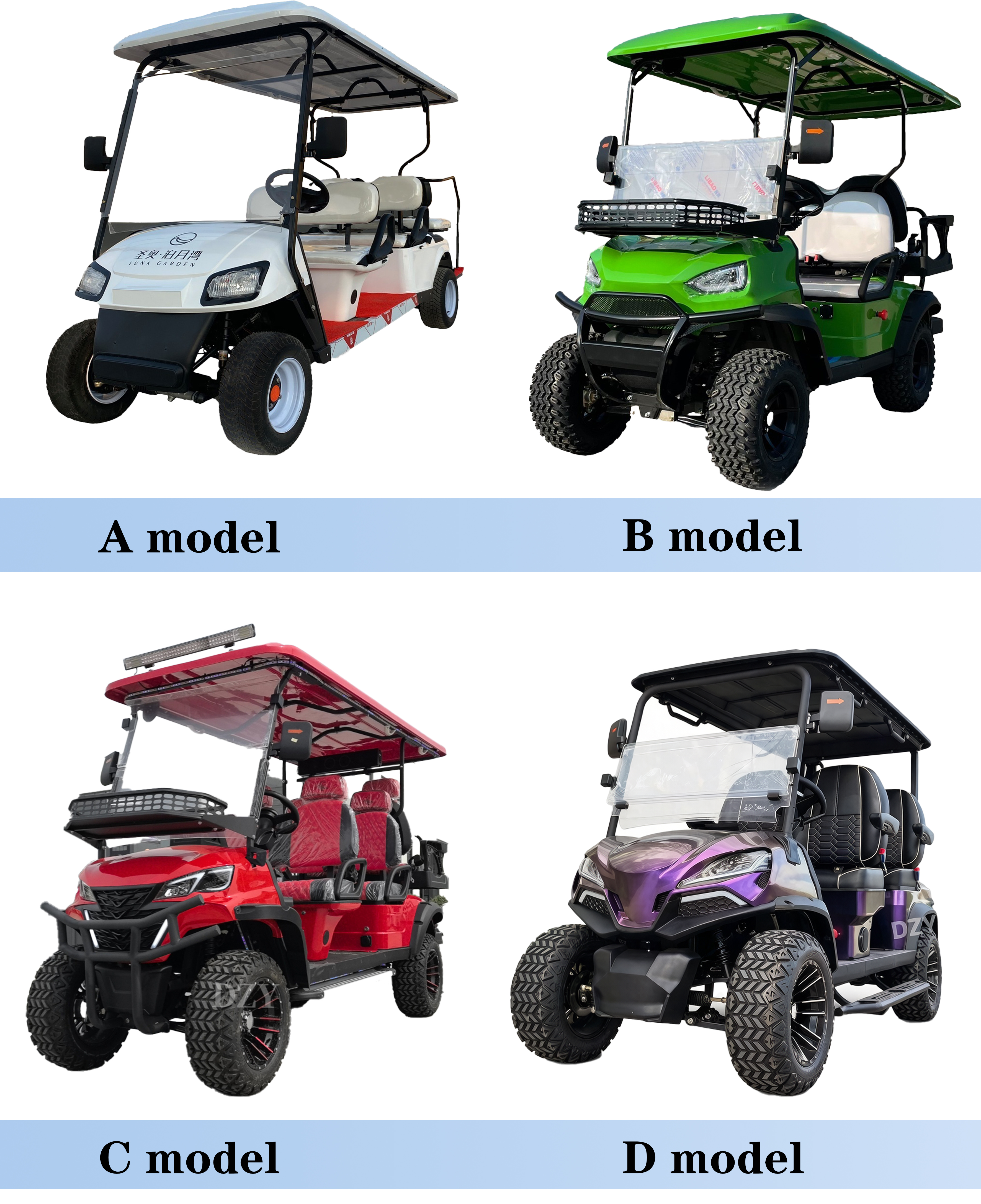 2026 6 Passenger Approved Golf Cart Cargo Low Prices 4+2 Seater Club Car Golf Cart Airport Electric Car