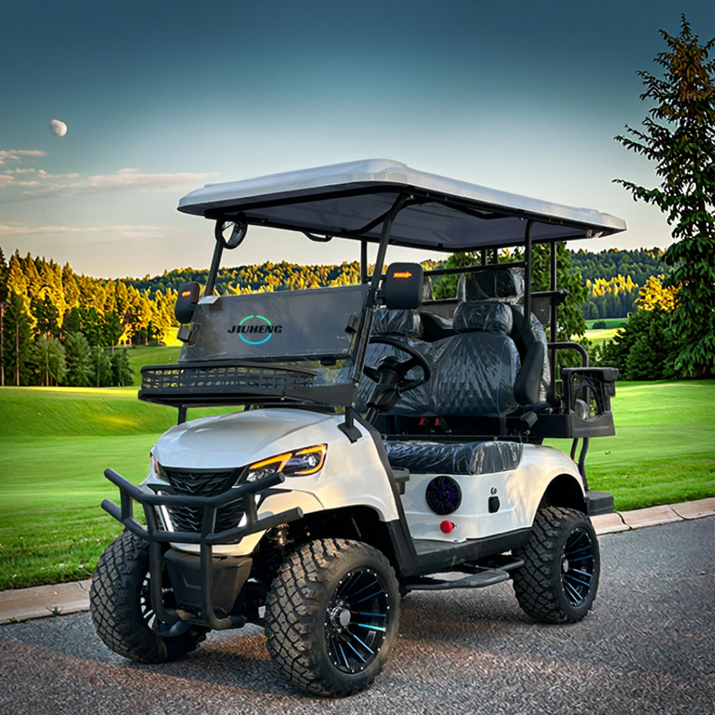EEC Certified New 4-Seater Electric Mini Go Kart Battery Powered Adult Golf Cart 4 Passenger Capacity Sightseeing Buggy Club Car