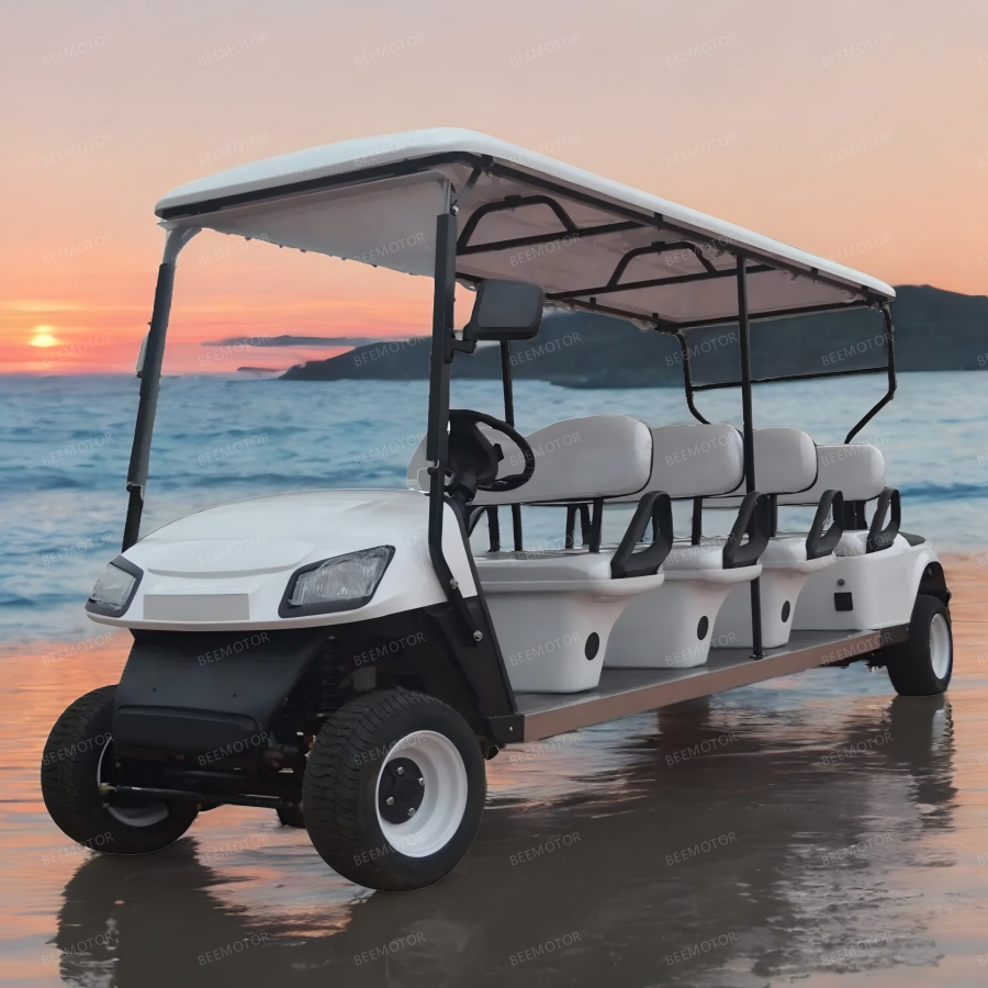 Electric White 60V 7 8 Multi-functional LED Lighting System Golf Cart 5kw Motor Used Car Dubai Price 15 Place Plane