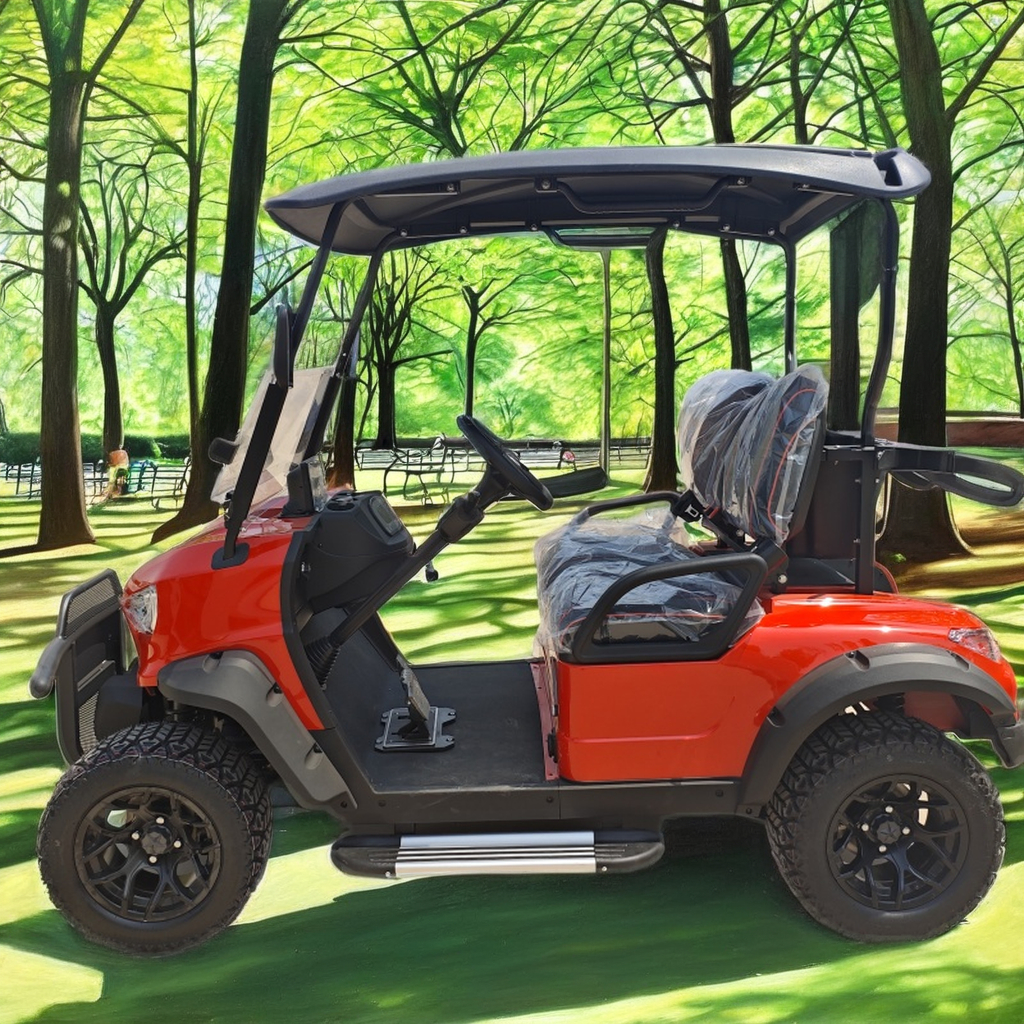 Luxury 2-Seater Electric Golf Cart with 72V Lithium Battery for High-End Resort Conferences