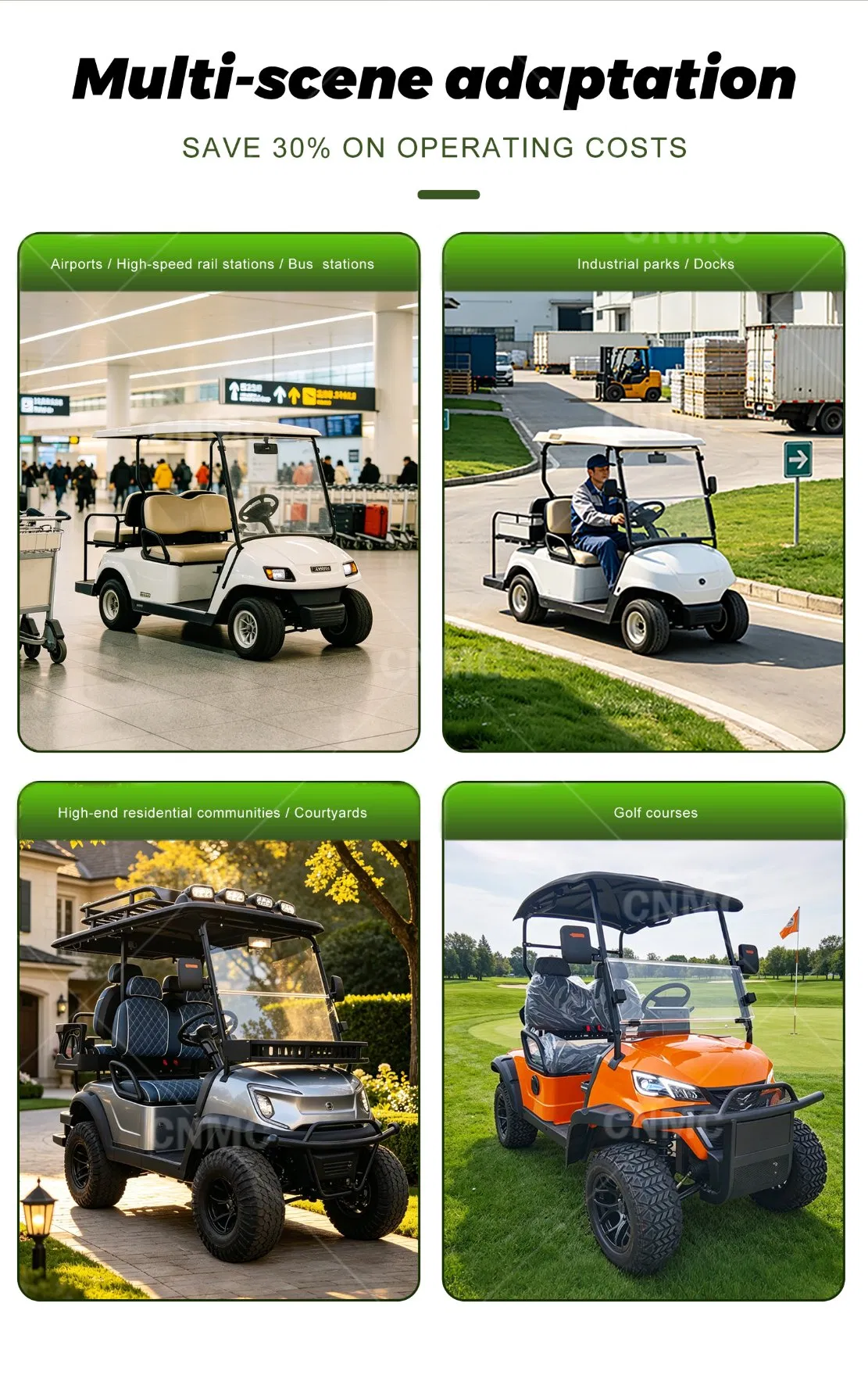 New Model Golf Cart Application Scenarios