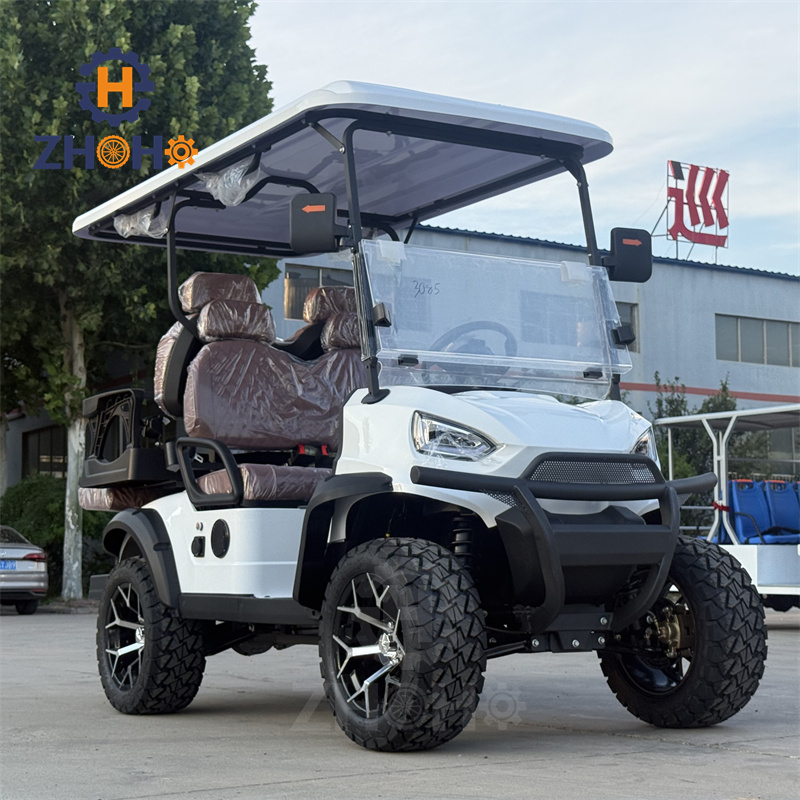 China-made Independent Suspension 4-passenger Electric Sightseeing Golf Cart Multi-purpose Vehicle Road Legal Baby Stroller