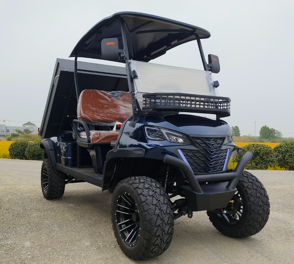 Customized Electric 72V Pickup Truck Aluminum Cargo Bed 2 Seater Utility Carts Buggy Golf Cart
