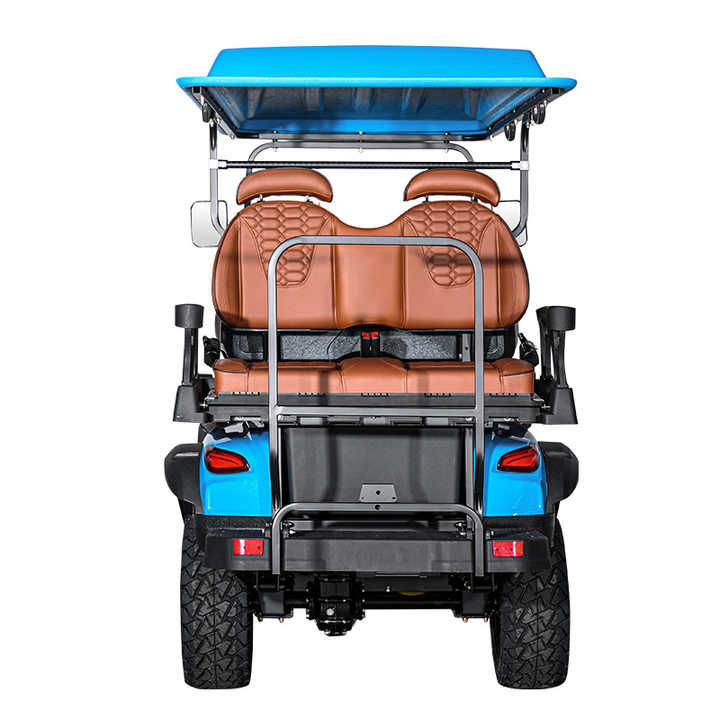 4 Seater Folding 72V Lithium Battery Electric Golf Cart Rough Terrain 2+2 Seats Off Road Golf Cart