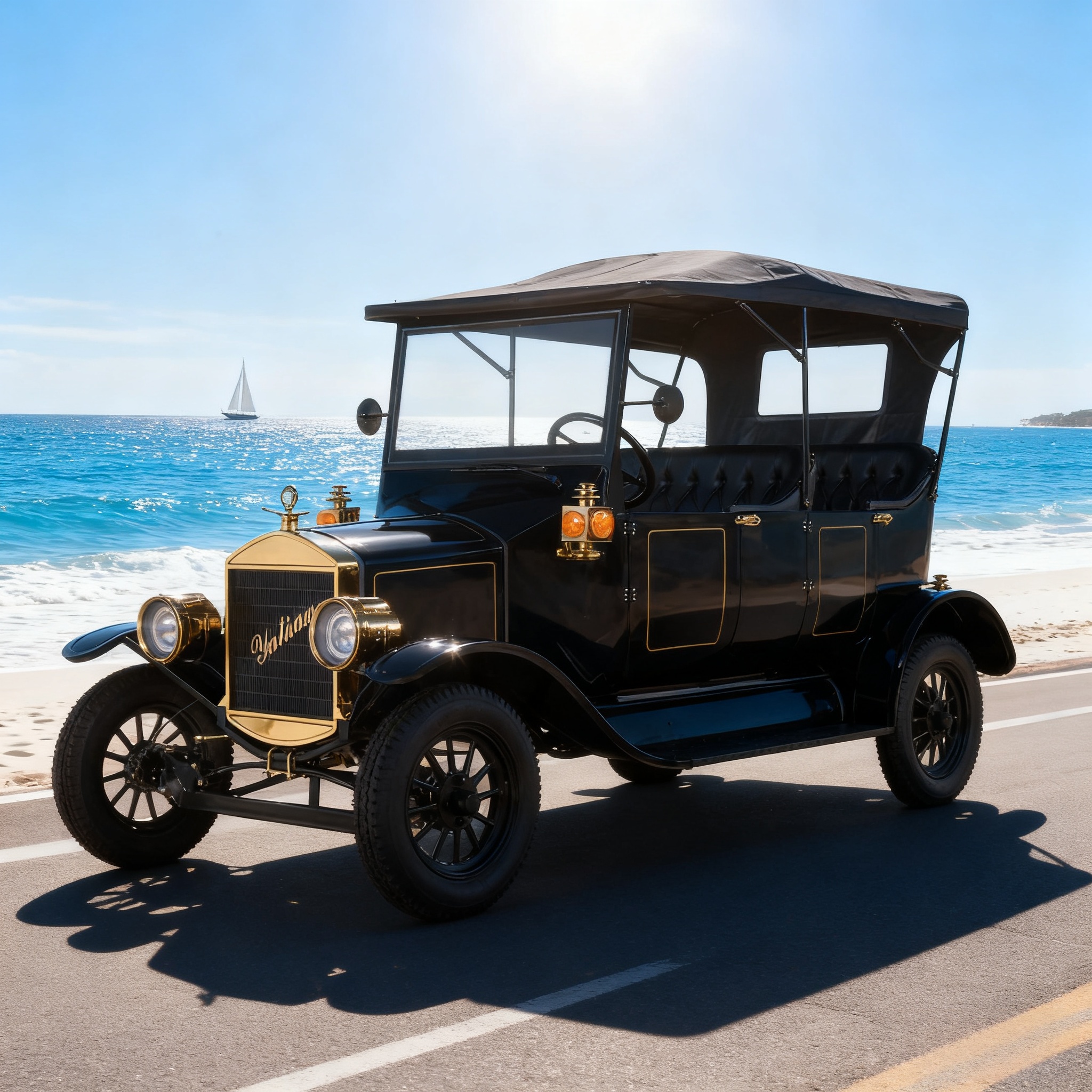 Model T Style Vintage Electric Golf Cart | EEC Certified Golf Course &amp; Resort Shuttle Commercial Retro Golf Club Vehicle