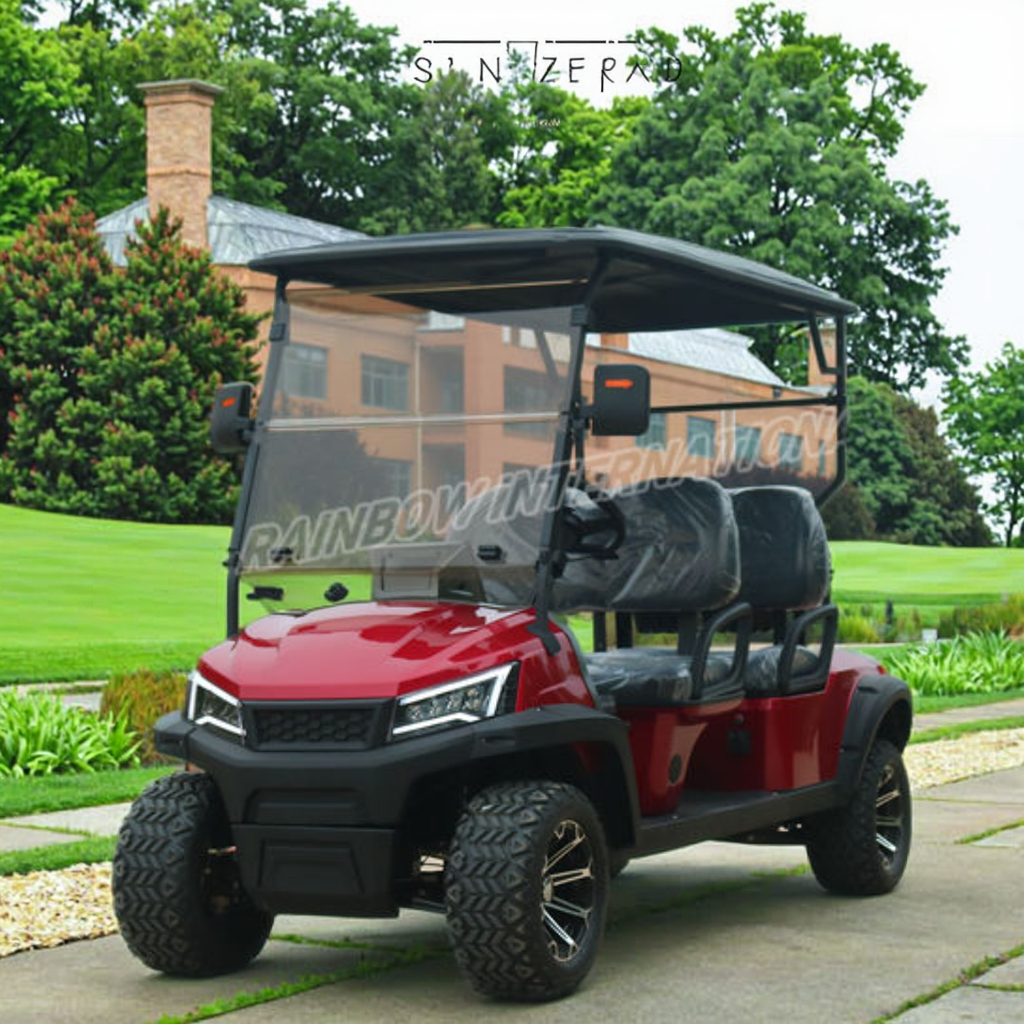 Electric Golf Cart 4 Seater Lithium Battery Powered Street Legal All-Aluminum Rust-Proof Body EEC L7e Golf Buggy