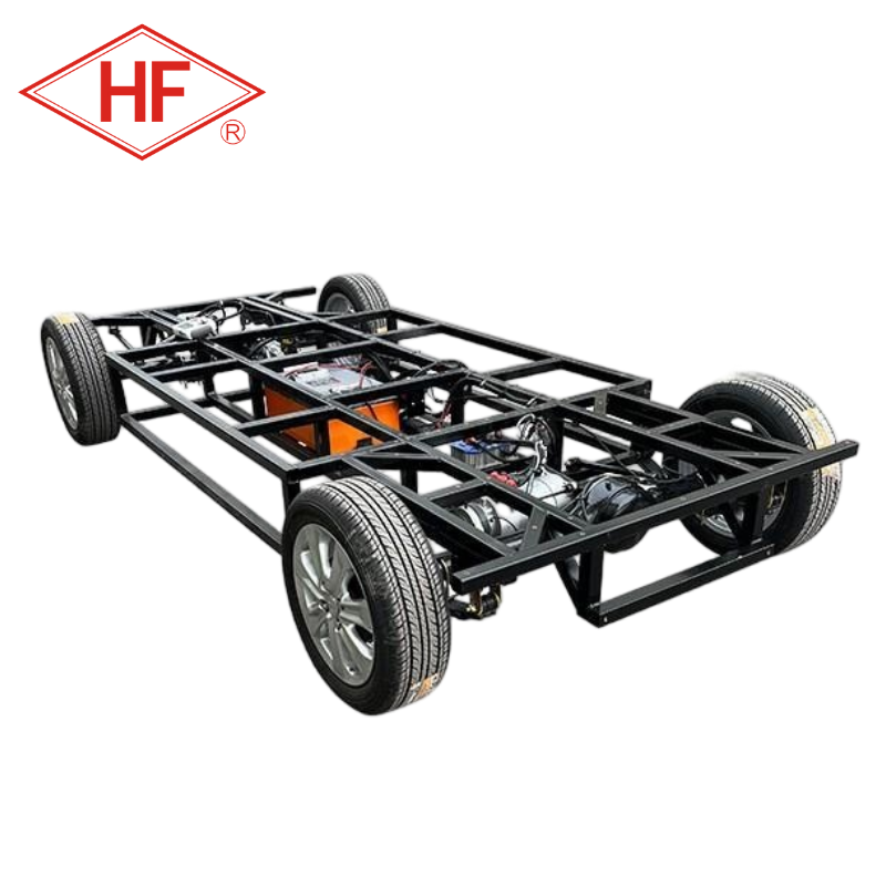 Four Wheel Unmanned Autonomous Wire Control Dining Golf Cart Sightseeing Electric Freight Transport Vehicle Chassis with Motor