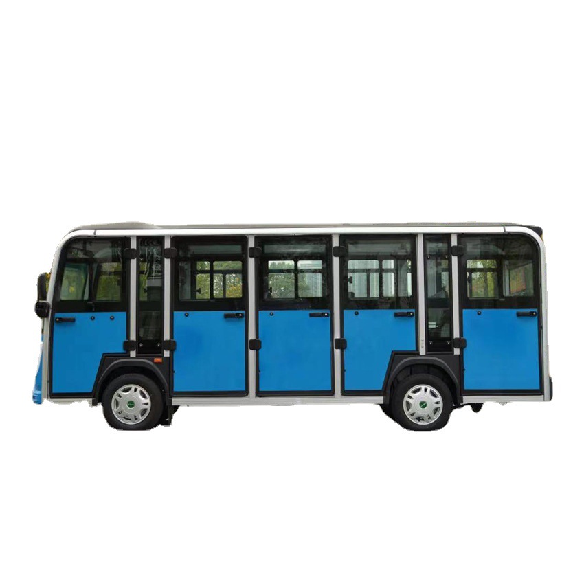 Hot Selling Parison Classic Blue 14-seats Electric Sightseeing Bus &amp; Golf Carts for City Tourist