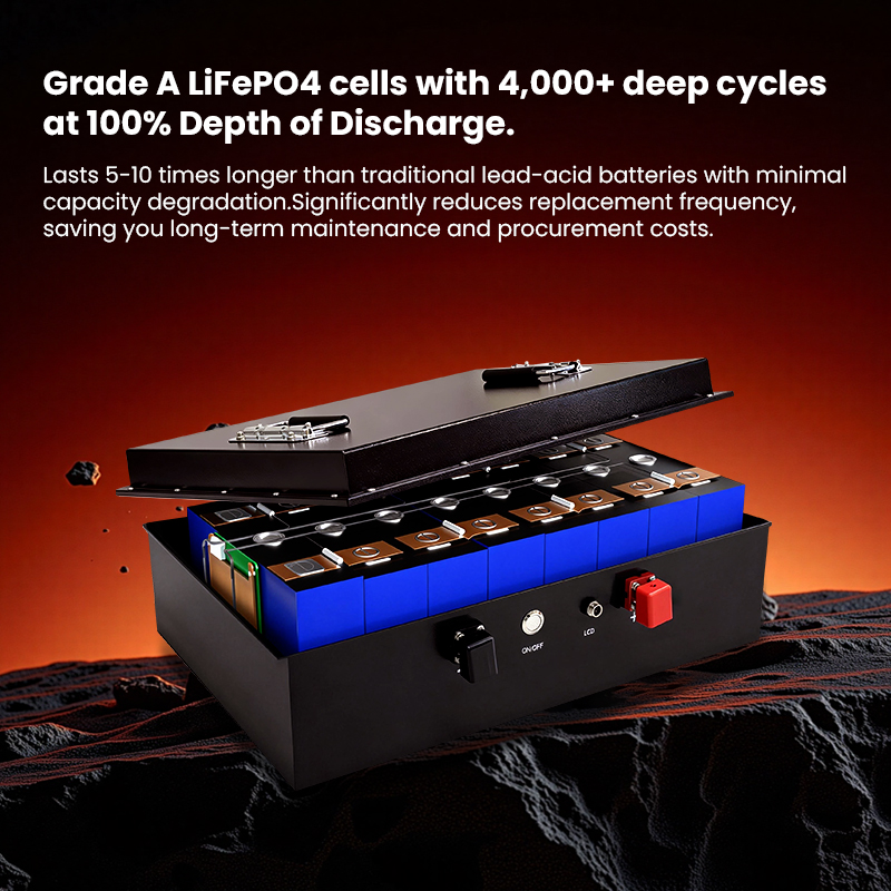 Long Lifespan Deep Cycle Lithium Battery LiFePO4 105Ah 36 Volt Golf Cart Batteries