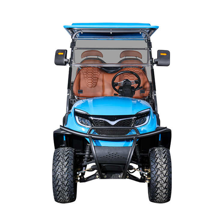 4 Seater Folding 72V Lithium Battery Electric Golf Cart Rough Terrain 2+2 Seats Off Road Golf Cart