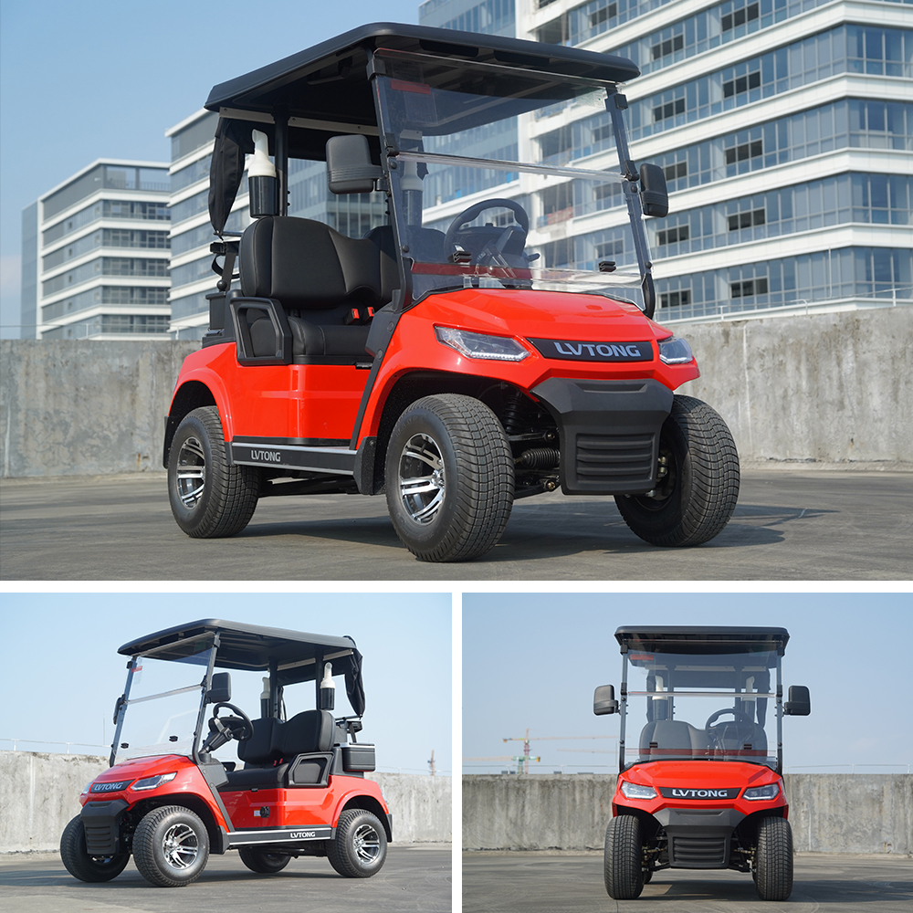 LVTONG Electric Golf Cart 48V 4KW Motor Street Legal for Resort Hotel Transportation