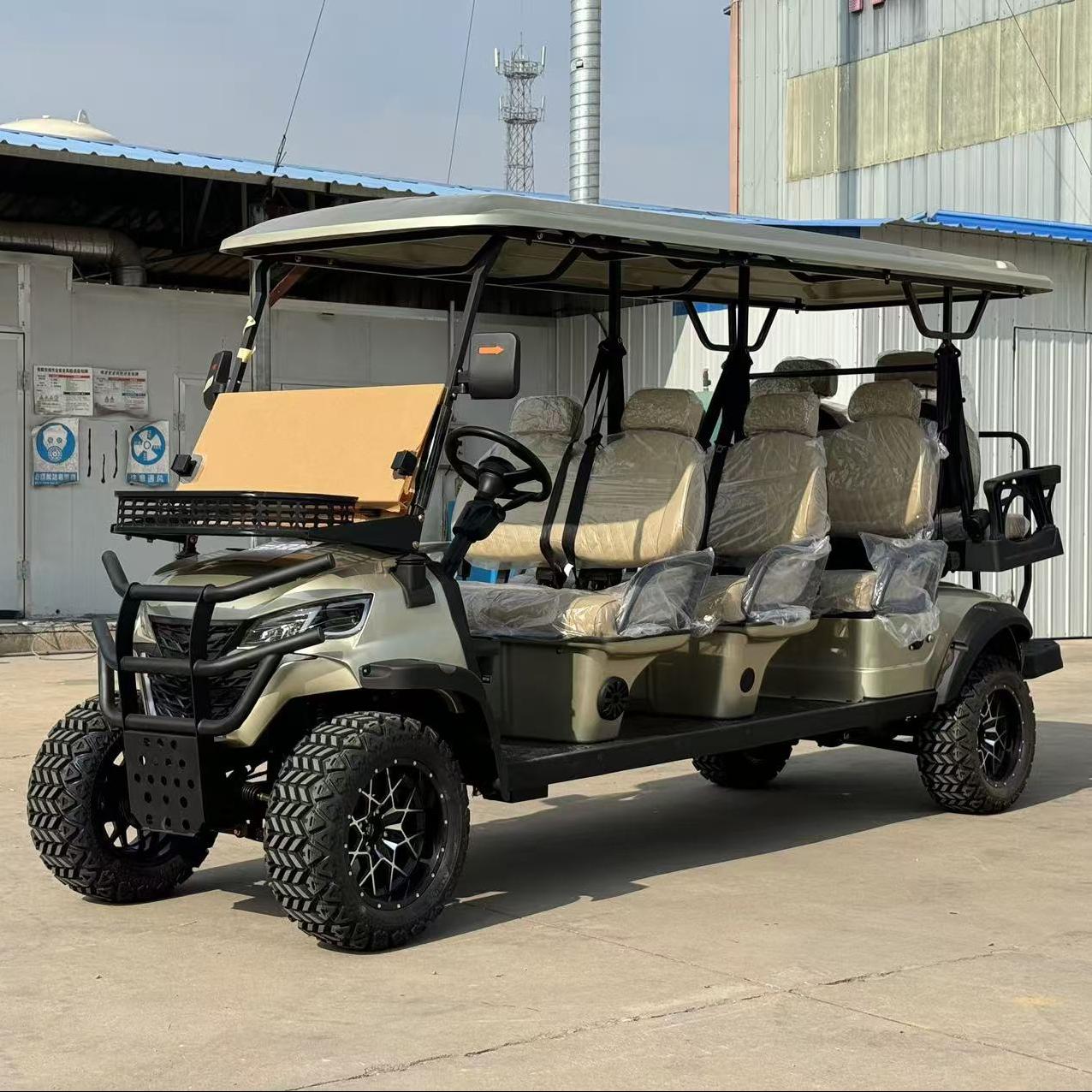 Mini Luxury Cheap 4 6 8 Seats Antique Electric Classic Golf Cart for Wedding Resort Hotel