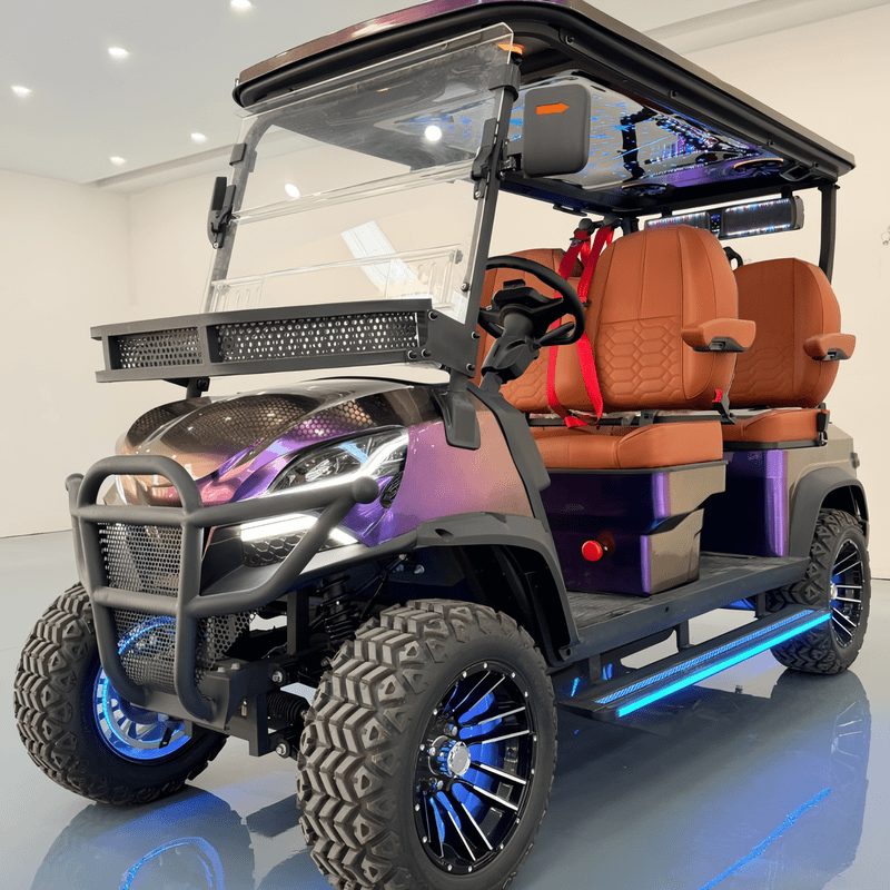 Luxury Design Off-road Electric 4 Seater Golf Cart 48v 72v Battery Mini Golf Cart Accept Customization