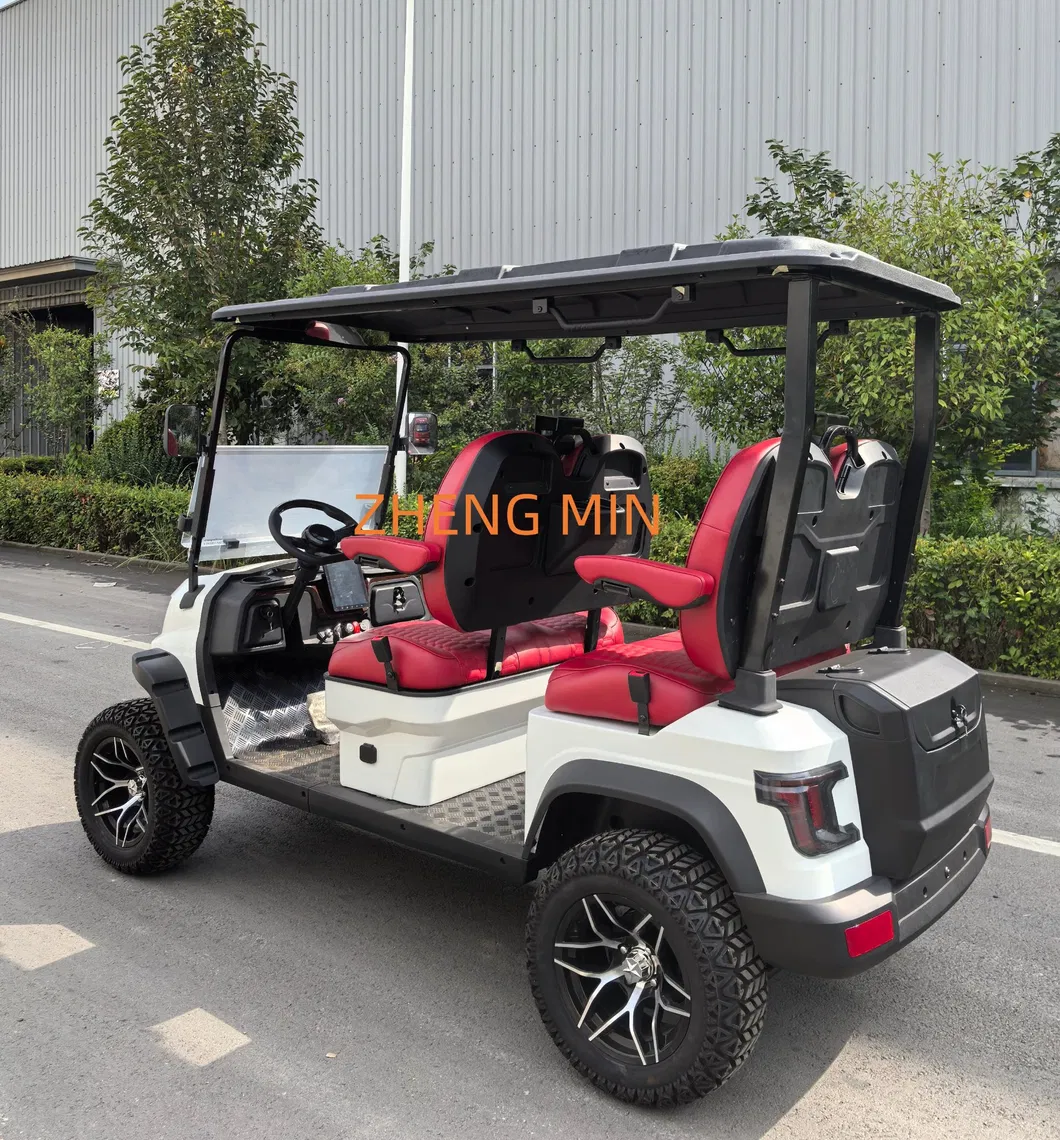Long Driving Range Aluminium Hub 4 Seater 48V Electric Golf Cart for Industrial Parks at Cheap Price