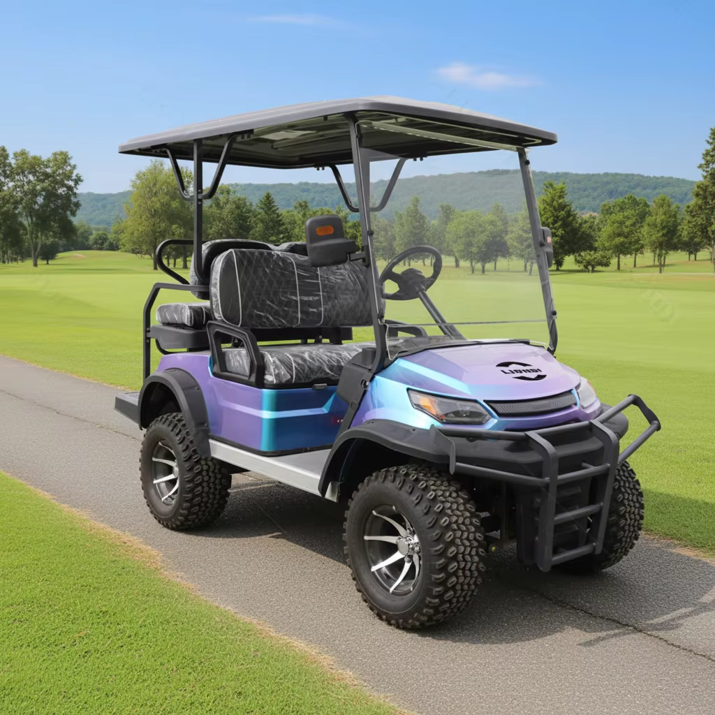 Factory Direct Sale Beach Buggy 48V25A Golf Carts 4 Seater Golf Cart for Golf Course Park Campus Airport