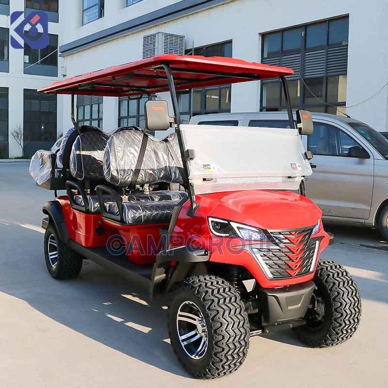 Camp Gas Golf Cart Gas Powered Buggy 6 Seater Club Car Gasoline Golf Car for Resorts Hotel