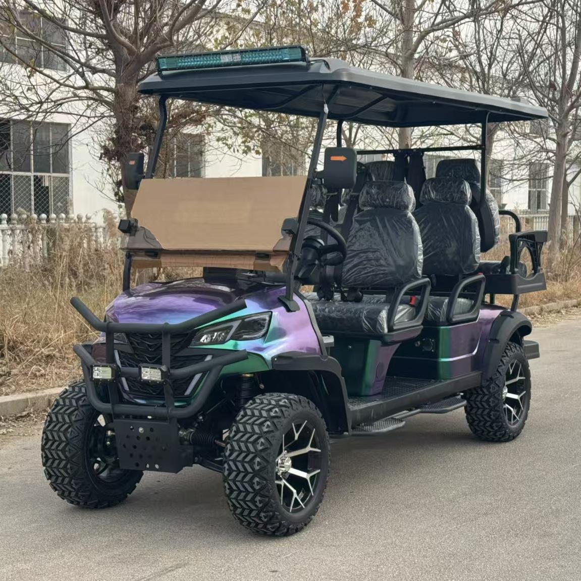 Mini Luxury Cheap 4 6 8 Seats Antique Electric Classic Golf Cart for Wedding Resort Hotel