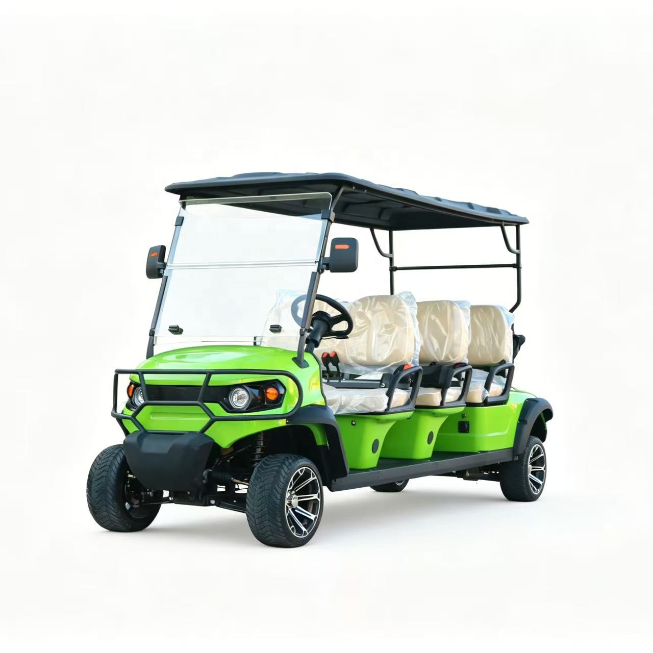 Green Street Legal Electric Golf Cart 5KW High Power Large Capacity Customizable CE Certified