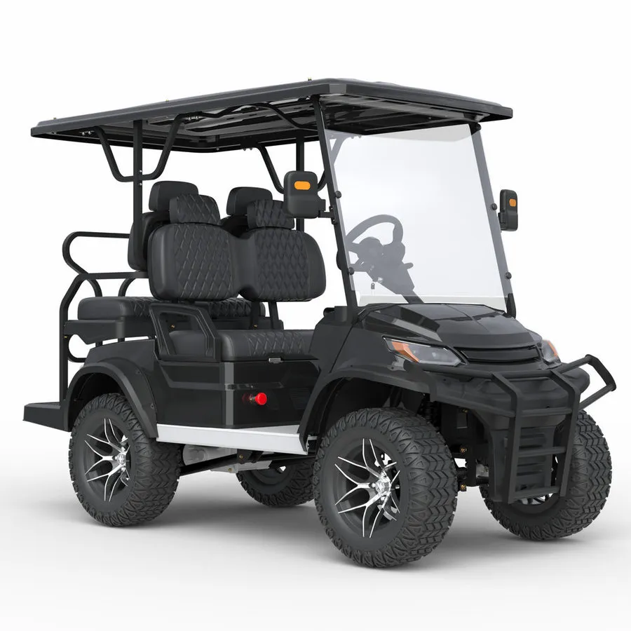 Custom High-Torque Motor 4 Seater Small Adults Electric Golf Cart for Large Industrial Parks