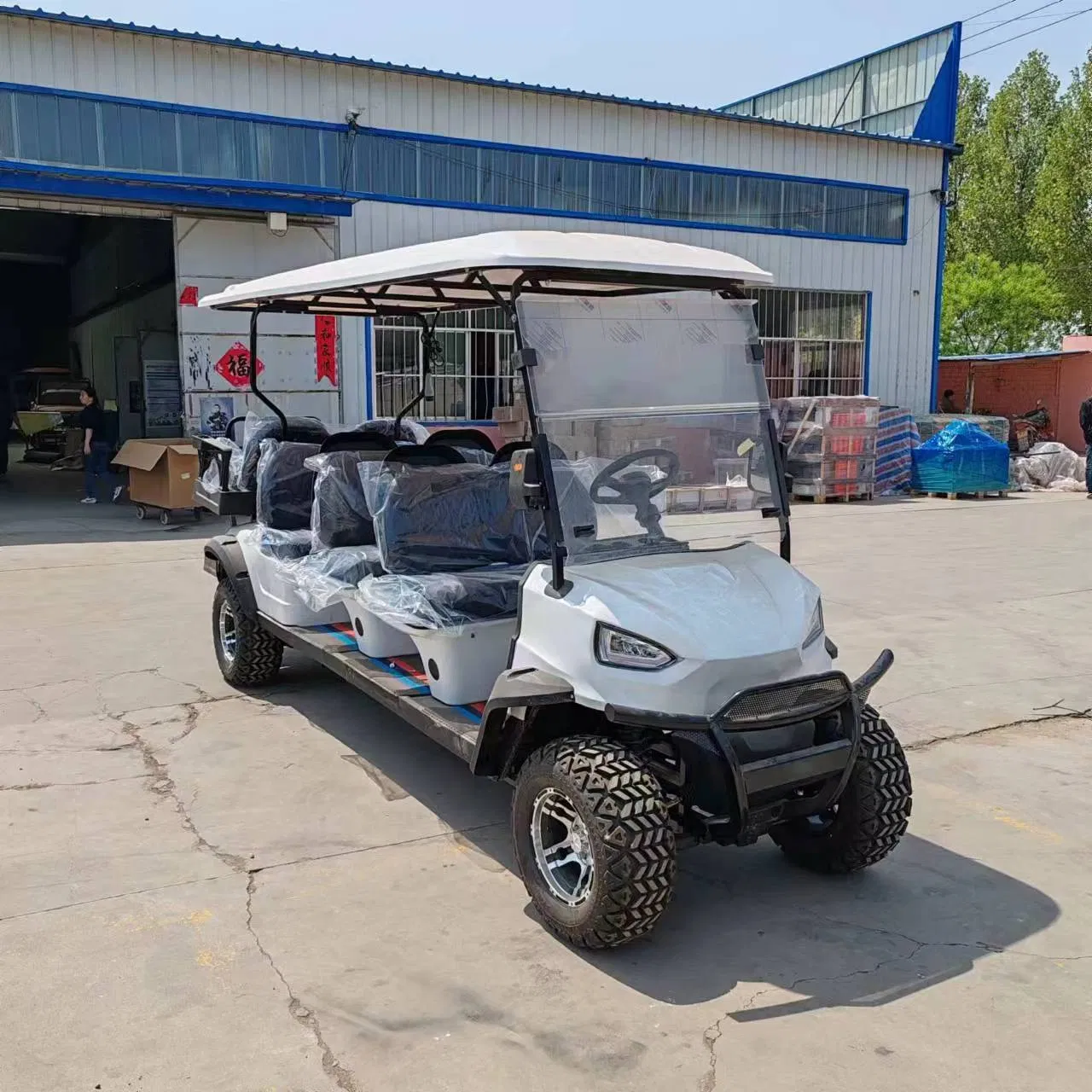 Cecertified2 4 6 8 Seats Hunting Golf Cart Metal Steel Plastic Hunting Club Car